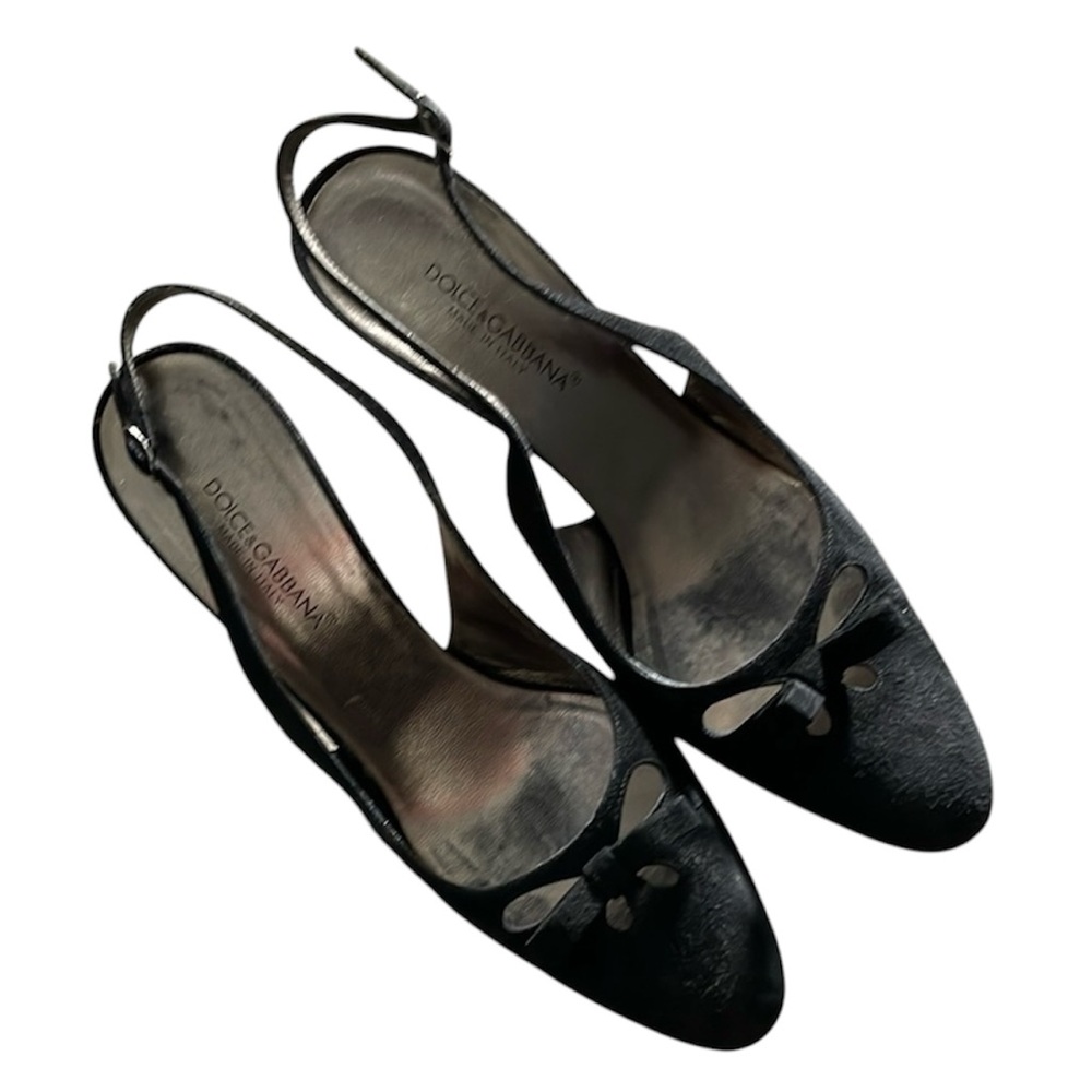 Dolce & Gabbana Vintage Black Women's Slingback Heels